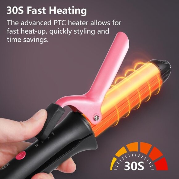 2-in-1 Travel Hair Straightener Curling Iron Dual Voltage Ceramic 3 Heat NEW - Picture 5 of 7